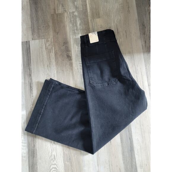 NWT Pilcro The Skipper Wide-Leg Black Jeans - 30 Waist - Picture 7 of 7